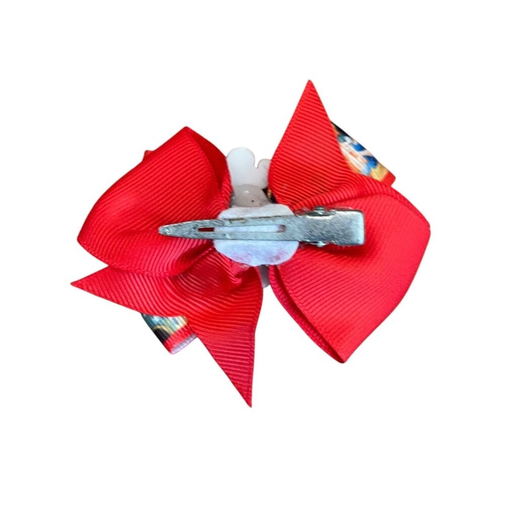 Set of 3 Princess Hair Clips Bows Beauty Frozen Snow White 3 Inch - Picture 6 of 11